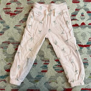 Old Navy Pink Kids Joggers with Bow Pattern